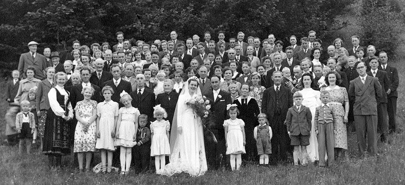 Wed Gilleshammer1954.jpg - Se navn p personene p neste bilde - Names on the next picture